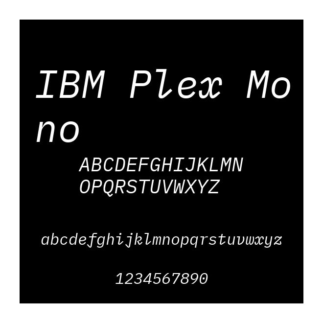 IBM Plex Mono