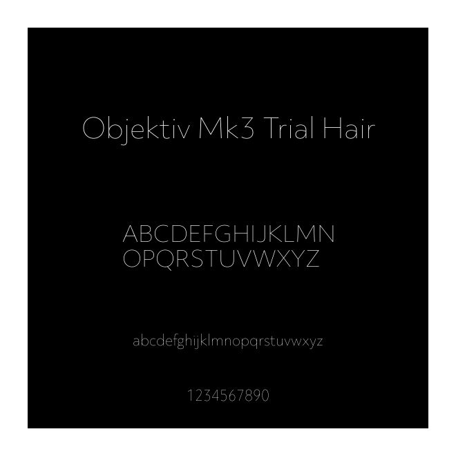 Objektiv Mk3 Trial Hair