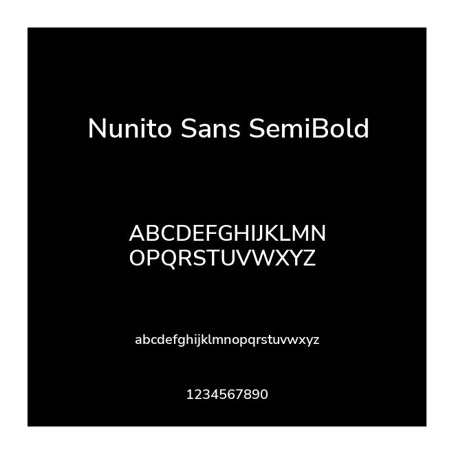 Nunito Sans SemiBold