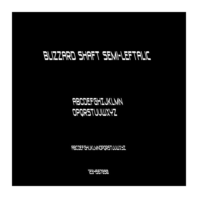 Blizzard Shaft Semi-Leftalic