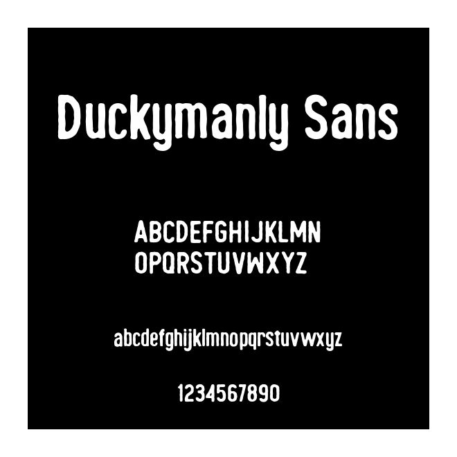 Duckymanly Sans