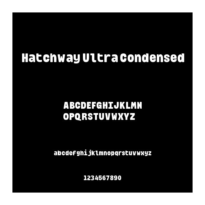 Hatchway Ultra Condensed