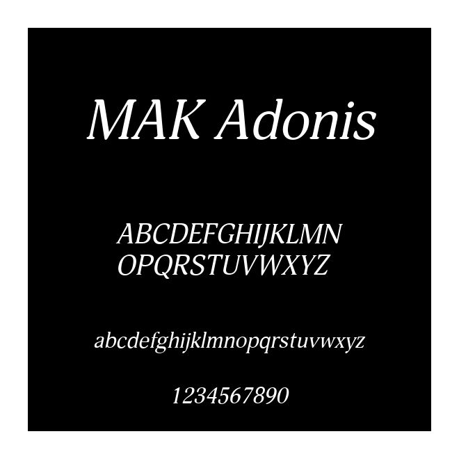 MAK Adonis