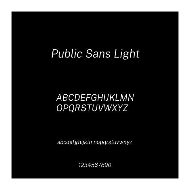 Public Sans Light