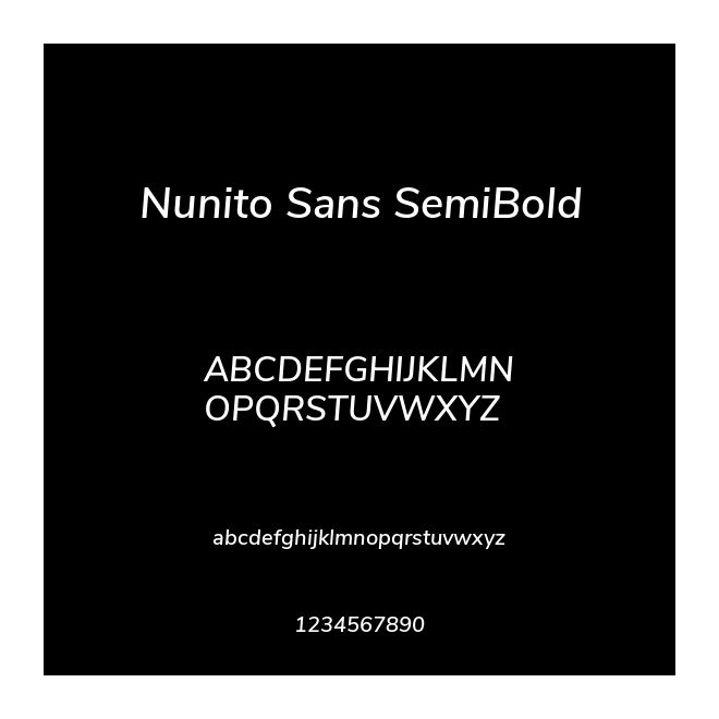Nunito Sans SemiBold