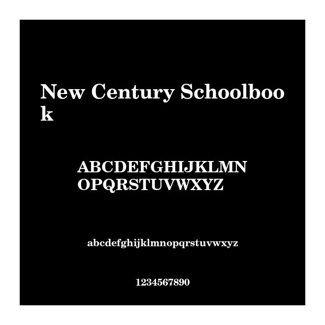 New Century Schoolbook