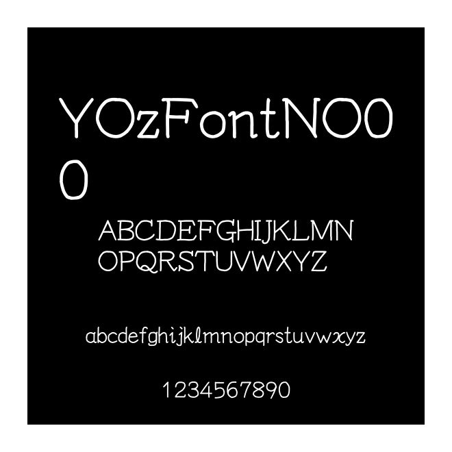 YOzFontNO00