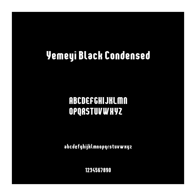Yemeyi Black Condensed