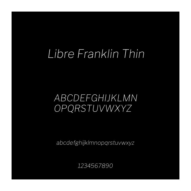 Libre Franklin Thin