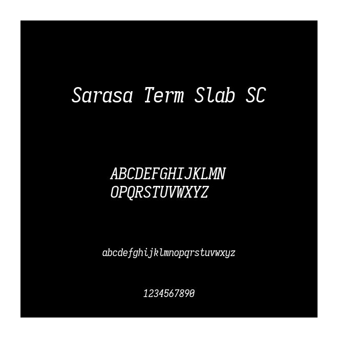 Sarasa Term Slab SC