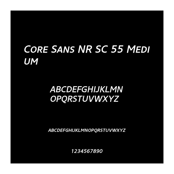 Core Sans NR SC 55 Medium