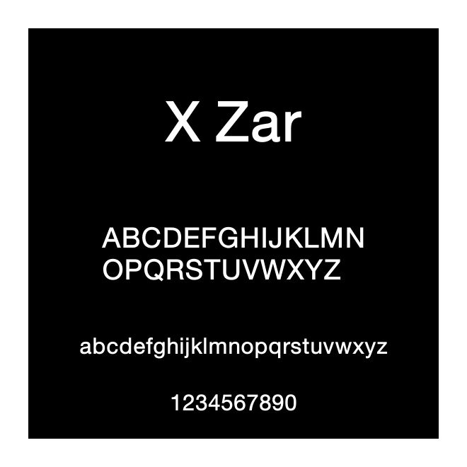 X Zar