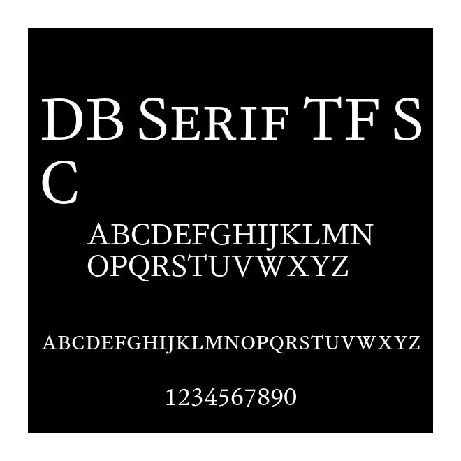DB Serif TF SC