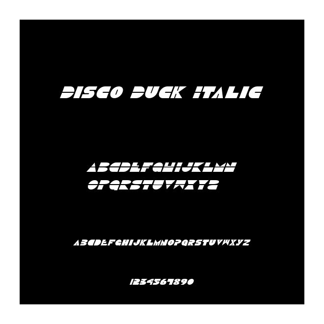 Disco Duck Italic