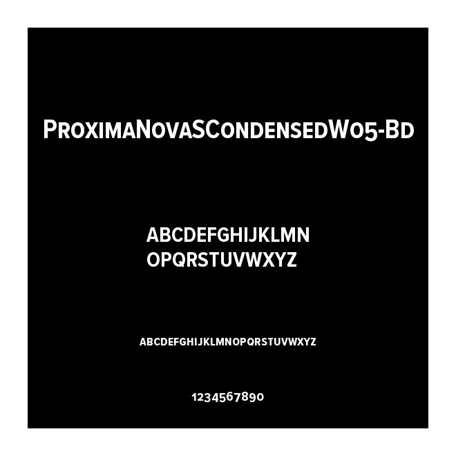 ProximaNovaSCondensedW05-Bd