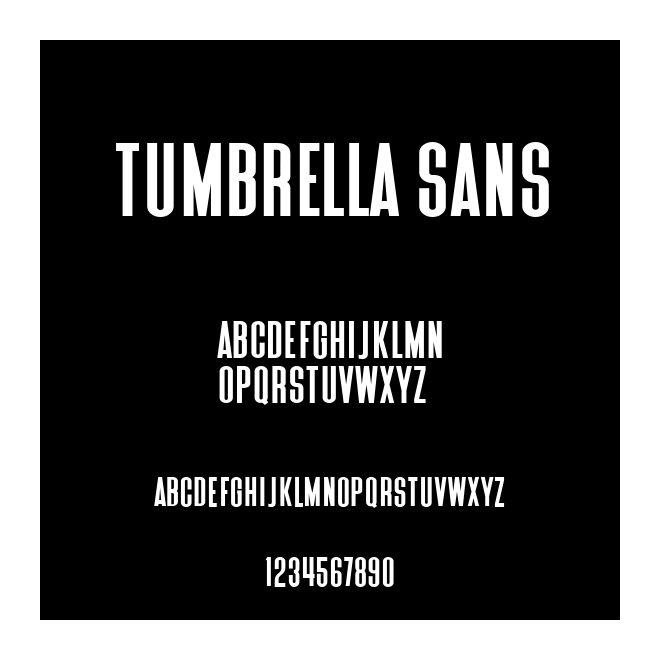Tumbrella Sans