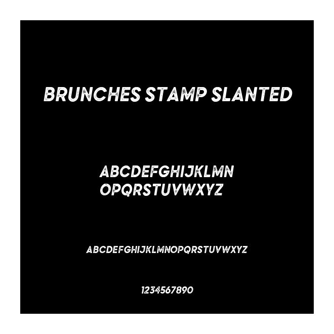 Brunches Stamp Slanted
