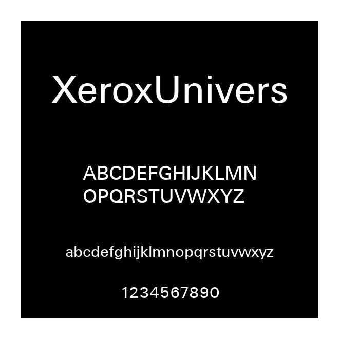 XeroxUnivers