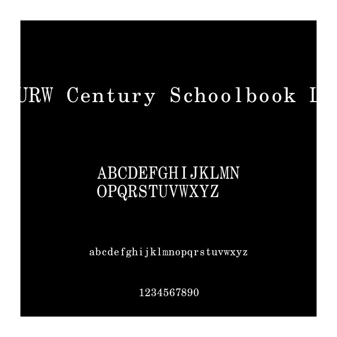 URW Century Schoolbook L
