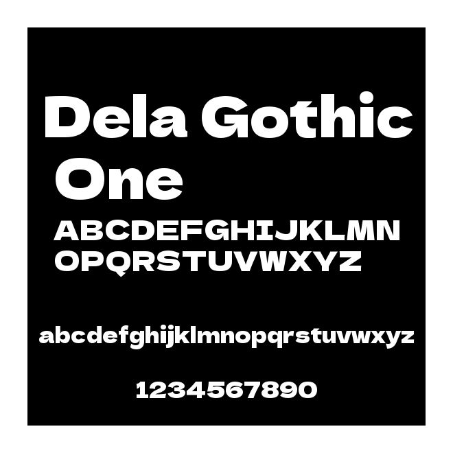 Dela Gothic One