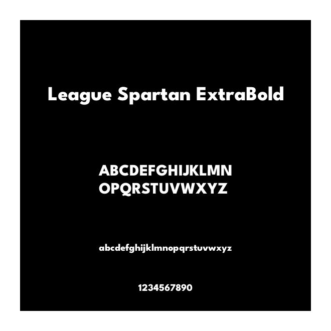 League Spartan ExtraBold