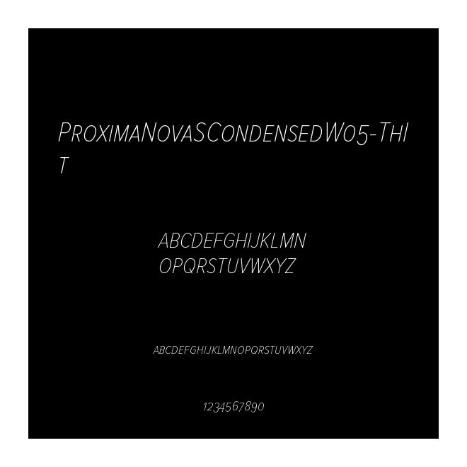 ProximaNovaSCondensedW05-ThIt