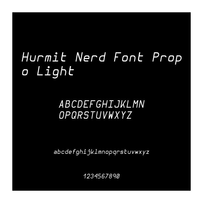 Hurmit Nerd Font Propo Light