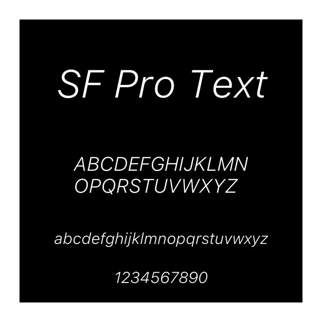 SF Pro Text