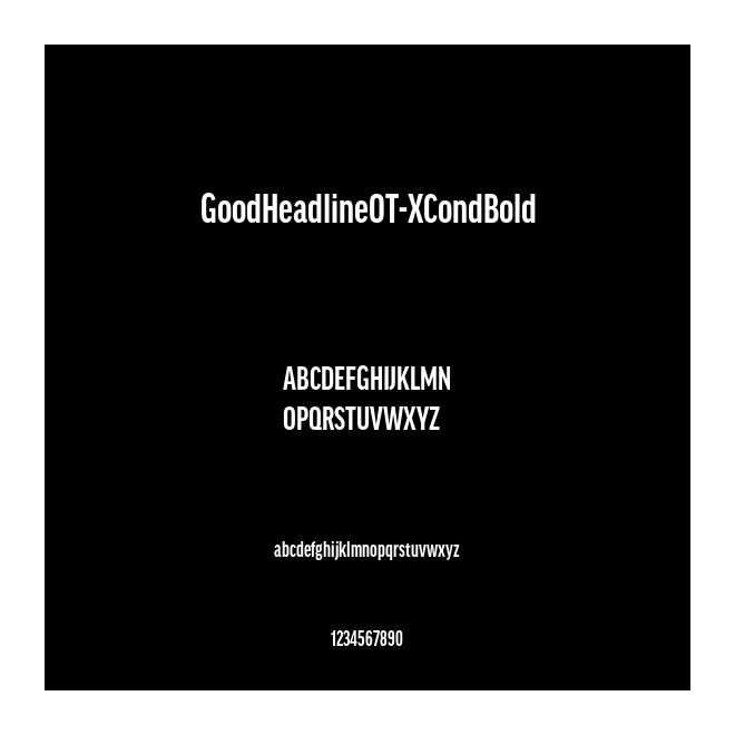 GoodHeadlineOT-XCondBold