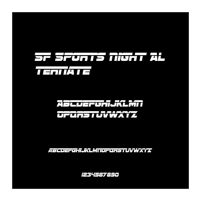 SF Sports Night Alternate