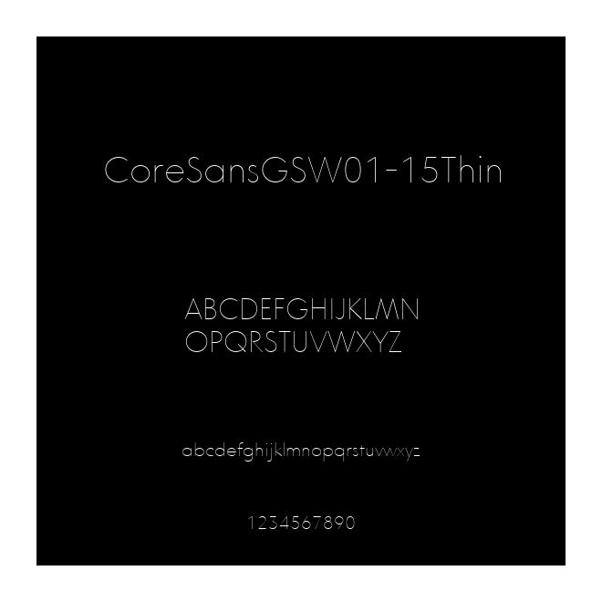 CoreSansGSW01-15Thin