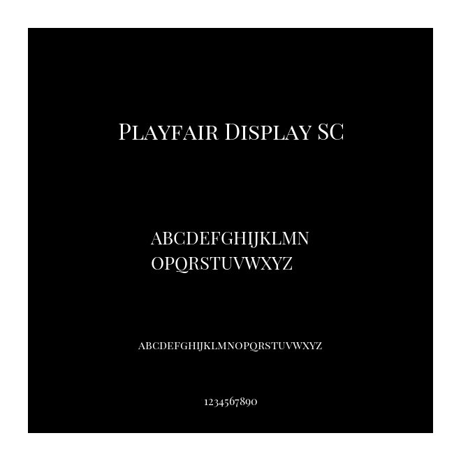 Playfair Display SC