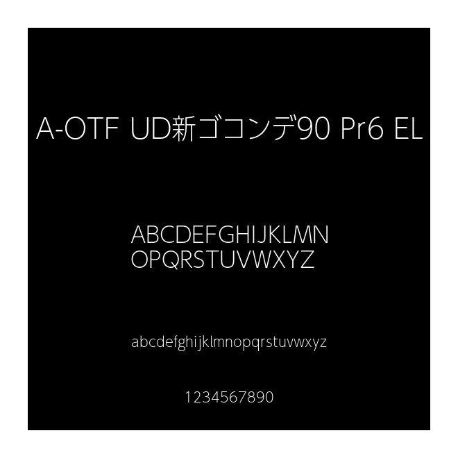 A-OTF UD新ゴコンデ90 Pr6 EL