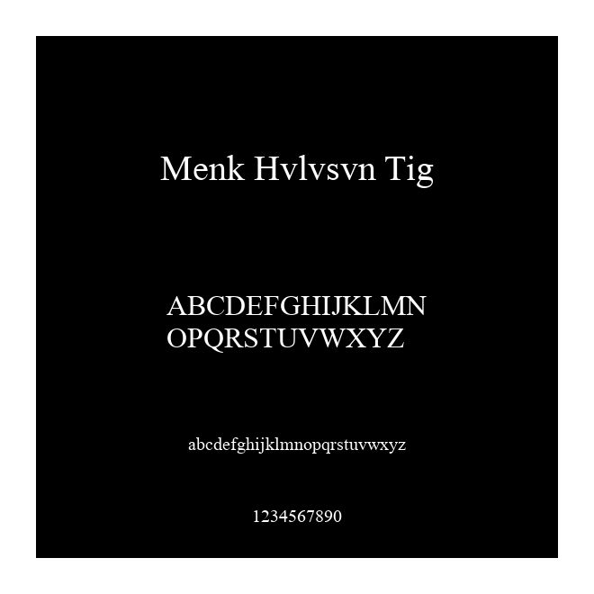 Menk Hvlvsvn Tig