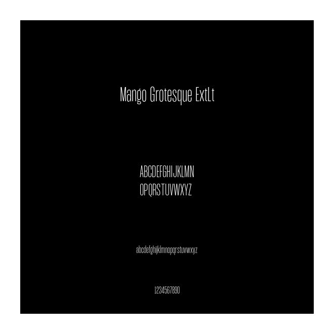 Mango Grotesque ExtLt