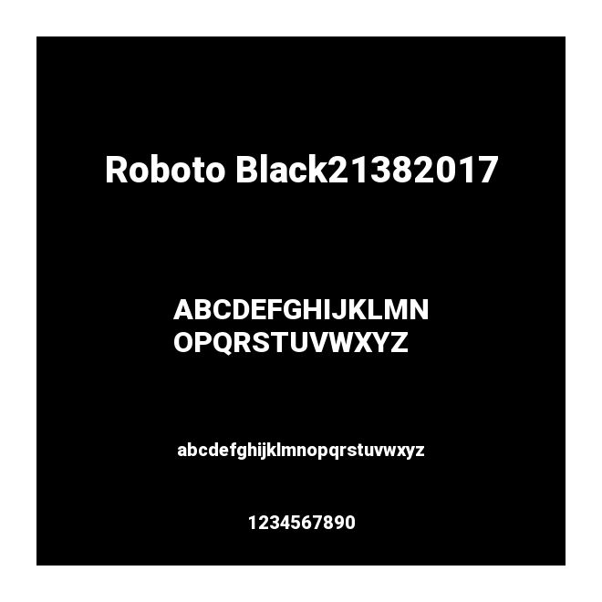 Roboto Black21382017