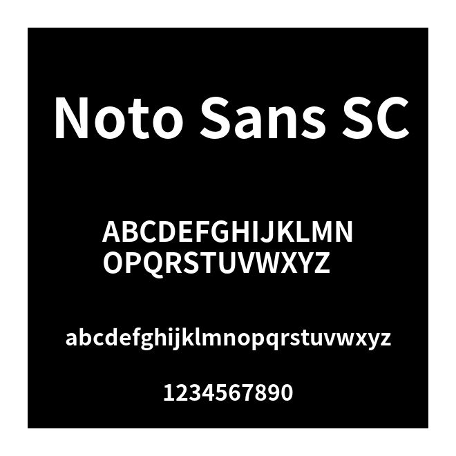 Noto Sans SC