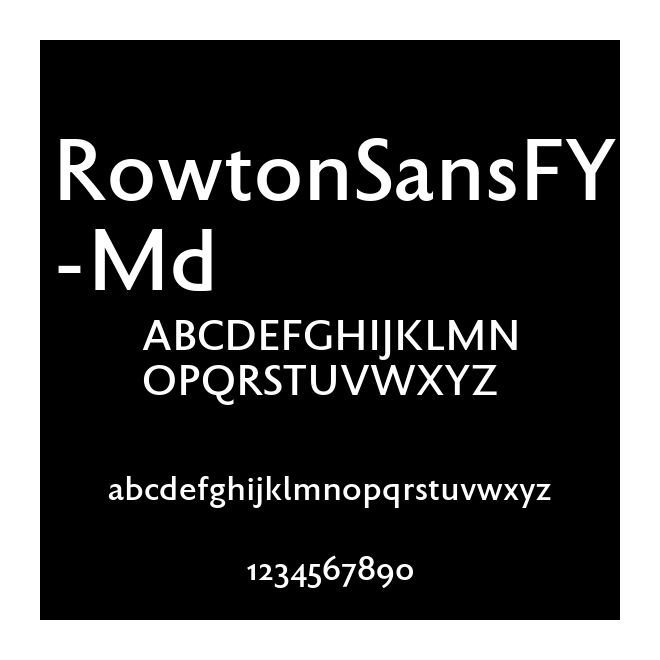 RowtonSansFY-Md
