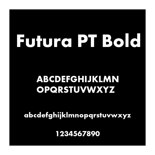 Futura PT Bold