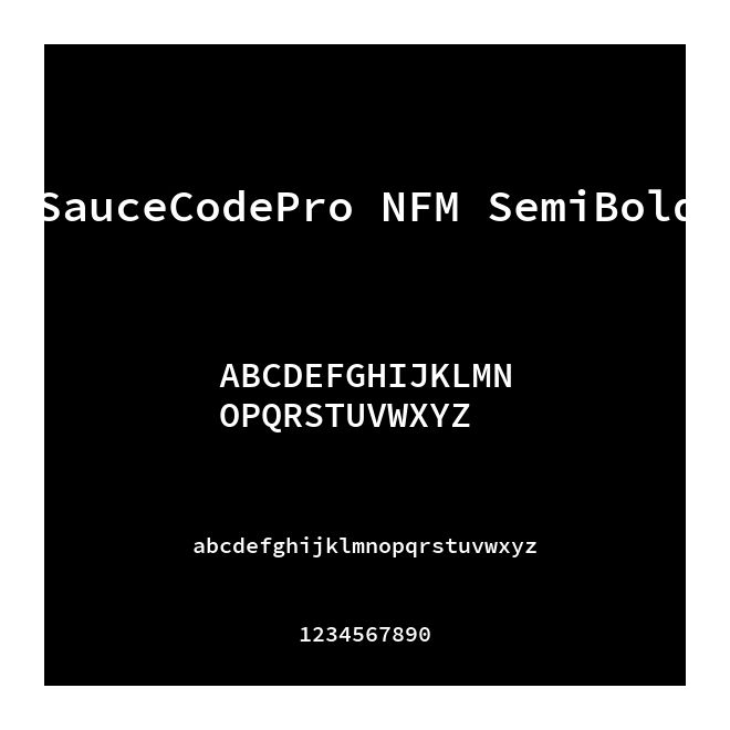 SauceCodePro NFM SemiBold