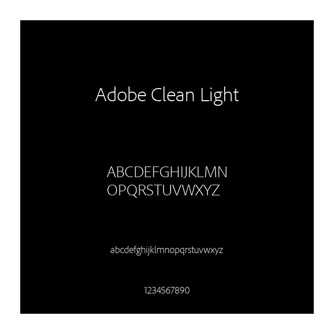 Adobe Clean Light