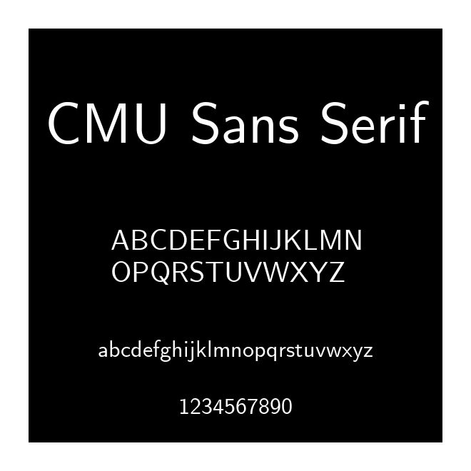 CMU Sans Serif