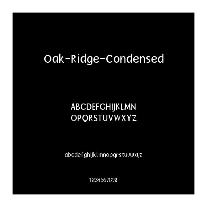 Oak-Ridge-Condensed