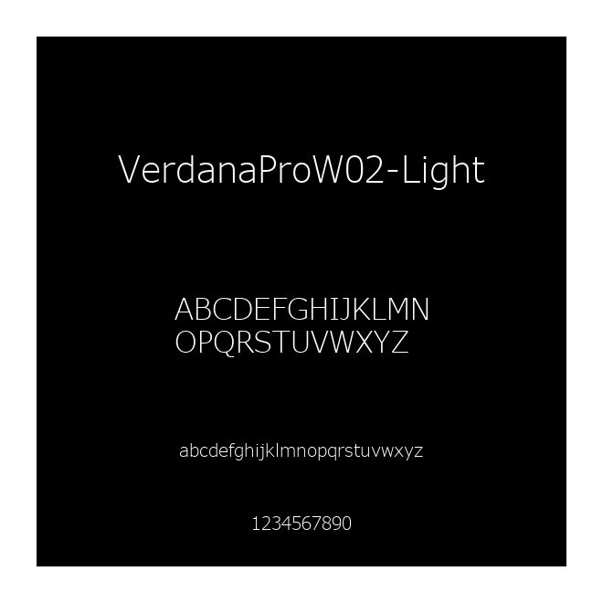VerdanaProW02-Light