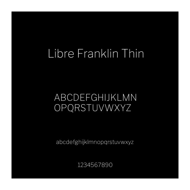 Libre Franklin Thin