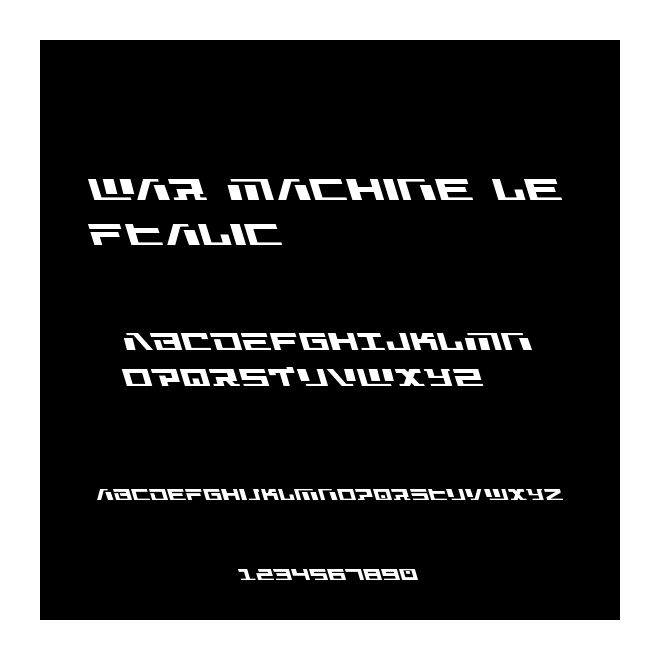 War Machine Leftalic