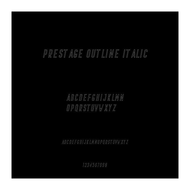 Prestage Outline Italic