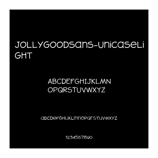 JollyGoodSans-UnicaseLight