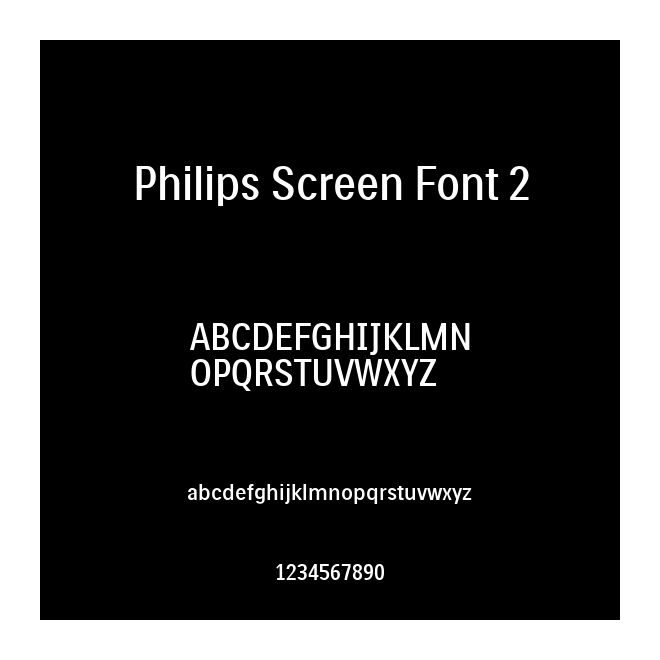 Philips Screen Font 2