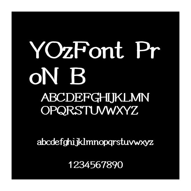 YOzFont ProN B